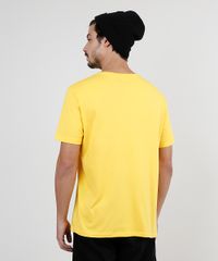 Camiseta-Masculina-Snoopy-Manga-Curta-Gola-Careca-Amarela-9896443-Amarelo_2