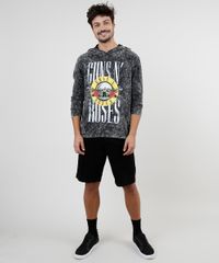 Camiseta-Masculina-de-Banda-Guns-N--Roses-Marmorizada-com-Capuz-Manga-Longa-Preta-9885399-Preto_3