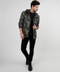 Jaqueta-Puffer-Masculina-Estampada-Camuflada-em-Nylon-com-Capuz-e-Bolsos-Verde-Militar-9830011-Verde_Militar_3
