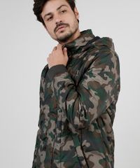 Jaqueta-Puffer-Masculina-Estampada-Camuflada-em-Nylon-com-Capuz-e-Bolsos-Verde-Militar-9830011-Verde_Militar_4