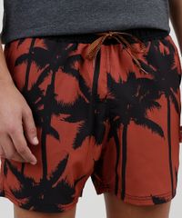 Short-Masculino-Estampado-de-Coqueiros-com-Cordao-e-Bolsos-Cobre-9863755-Cobre_2