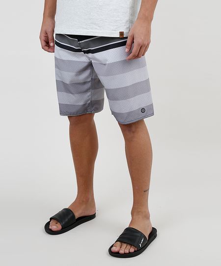 Bermuda-Surf-Masculina-Listrada-com-Cordao-e-Bolsos-Cinza-9882333-Cinza_1