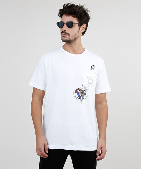 Camiseta-Masculina-Taz-Looney-Tunes-Futebol-com-Bolso-Manga-Curta-Gola-Careca-Branca-9870087-Branco_1 Camiseta-Masculina-Taz-Looney-Tunes-Futebol-com-Bolso-Manga-Curta-Gola-Careca-Branca-9870087-Branco_1