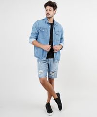 Bermuda-Jeans-Masculina-Slim-Destroyed-Azul-Medio-9920747-Azul_Medio_3