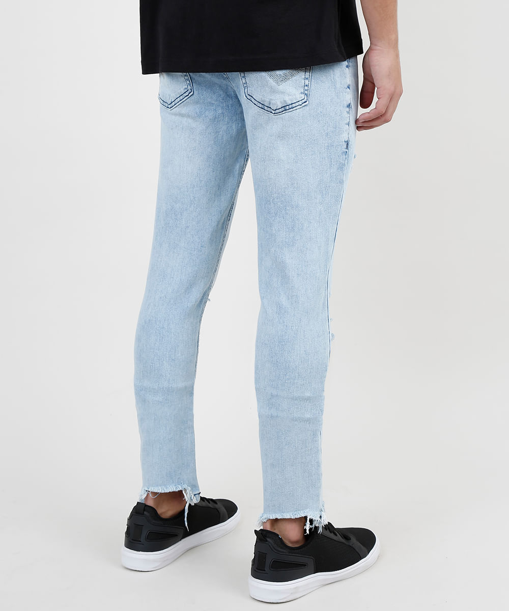 calça masculina azul claro