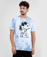 Camiseta-Masculina-Snoopy-Estampada-Tie-Dye-Manga-Curta-Gola-Careca-Azul-Claro-9875265-Azul_Claro_1