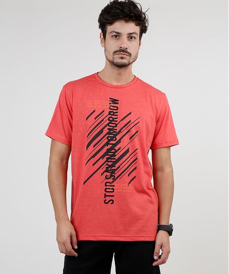 Camiseta-Masculina-Esportiva-Ace--Stop-Saying-Tomorrow--Manga-Curta-Gola-Careca-Coral-9868953-Coral_1