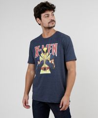 Camiseta-Masculina-Wolverine-X-Men-Manga-Curta-Gola-Careca-Azul-Marinho-9937476-Azul_Marinho_1