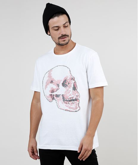 Camiseta-Masculina-Caveira-Quadriculada-Manga-Curta-Gola-Careca-Off-White-9870737-Off_White_1