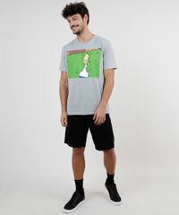 Camiseta-Masculina-Homer-Simpson-no-Arbusto-Manga-Curta-Gola-Careca-Cinza-Mescla-9884875-Cinza_Mescla_3