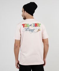 Camiseta-Masculina-Tom-e-Jerry-Manga-Curta-Gola-Careca-Rose-9870731-Rose_2
