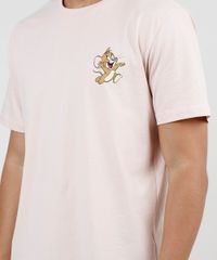 Camiseta-Masculina-Tom-e-Jerry-Manga-Curta-Gola-Careca-Rose-9870731-Rose_4