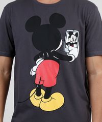 Camiseta-Masculina-Mickey-Selfie-Manga-Curta-Gola-Careca-Chumbo-9875581-Chumbo_4
