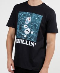 Camiseta-Masculina-Olaf-Frozen-Manga-Curta-Gola-Careca-Preta-9933764-Preto_4