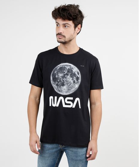 Camiseta-Masculina-NASA-Lua-Manga-Curta-Gola-Careca-Preta-9863933-Preto_1