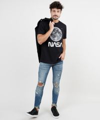 Camiseta-Masculina-NASA-Lua-Manga-Curta-Gola-Careca-Preta-9863933-Preto_3