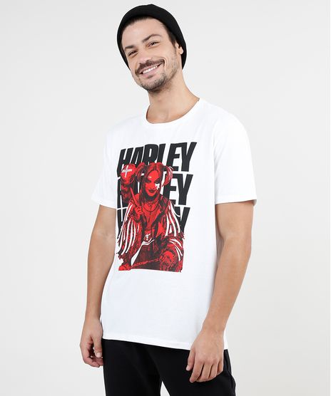 Camiseta-Masculina-Arlequina-Aves-de-Rapina-Manga-Curta-Gola-Careca-Branca-9864300-Branco_1