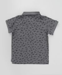 Polo-em-Piquet-Estampada-de-Dinossauros-Cinza-Mescla-8581656-Cinza_Mescla_2