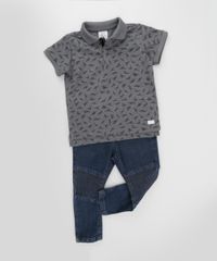 Polo-em-Piquet-Estampada-de-Dinossauros-Cinza-Mescla-8581656-Cinza_Mescla_3