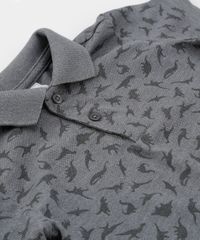 Polo-em-Piquet-Estampada-de-Dinossauros-Cinza-Mescla-8581656-Cinza_Mescla_4