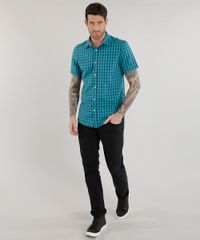 Camisa-Slim-Xadrez-em-Algodao---Sustentavel--Verde-8454839-Verde_3