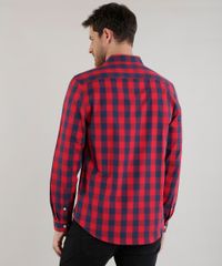 Camisa-Slim-Xadrez-em-Algodao---Sustentavel--Vermelha-8454883-Vermelho_2