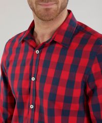 Camisa-Slim-Xadrez-em-Algodao---Sustentavel--Vermelha-8454883-Vermelho_4