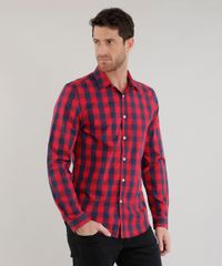 Camisa-Slim-Xadrez-em-Algodao---Sustentavel--Vermelha-8454883-Vermelho_5