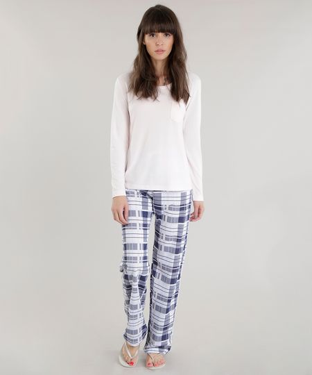Pijama-com-Estampa-Xadrez-Rosa-Claro-8601286-Rosa_Claro_1 Pijama-com-Estampa-Xadrez-Rosa-Claro-8601286-Rosa_Claro_1