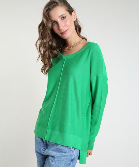 Sueter-Feminino-em-Trico-com-Friso-Manga-Morcego-Verde-9799576-Verde_1