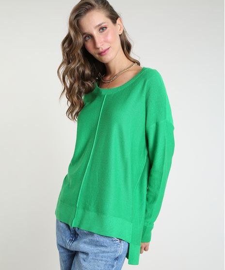 Sueter-Feminino-em-Trico-com-Friso-Manga-Morcego-Verde-9799576-Verde_1
