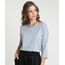 Blusa-Feminina-Ampla-Basica-Manga-7-8-Decote-Redondo-Cinza-Mescla-Claro-9509004-Cinza_Mescla_Claro_1