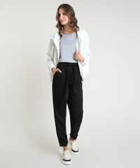 Blusa-Feminina-Ampla-Basica-Manga-7-8-Decote-Redondo-Cinza-Mescla-Claro-9509004-Cinza_Mescla_Claro_3