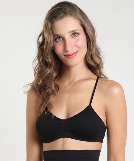 Top Trifil Nadador Sem Bojo Sem Costura Preto Menor preço em Top Trifil Nadador Sem Bojo Sem Costura Preto