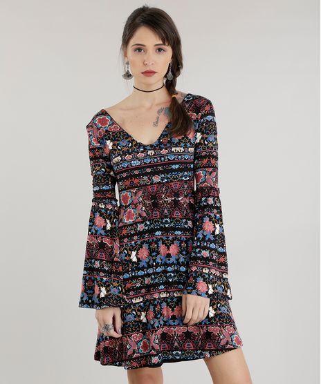 Vestido-Estampado-Floral-Preto-8644951-Preto_1