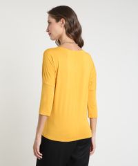 Blusa-Feminina-Ampla-Basica-Manga-7-8-Decote-Redondo-Amarela-9509004-Amarelo_2