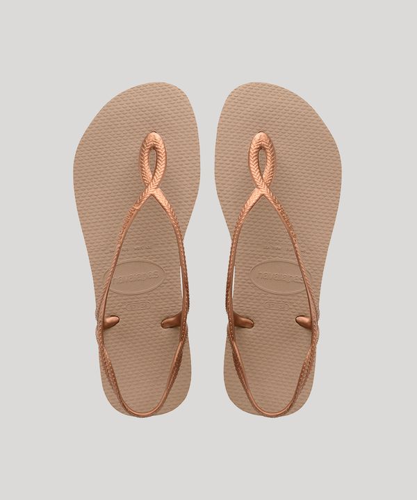 Rasteirinha Havaianas Luna Metalizada Marrom 37-38