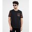 Camiseta-Masculina-com-Bolso-Estampado-de-Penas-Manga-Curta-Gola-Careca-Preta-9896413-Preto_1