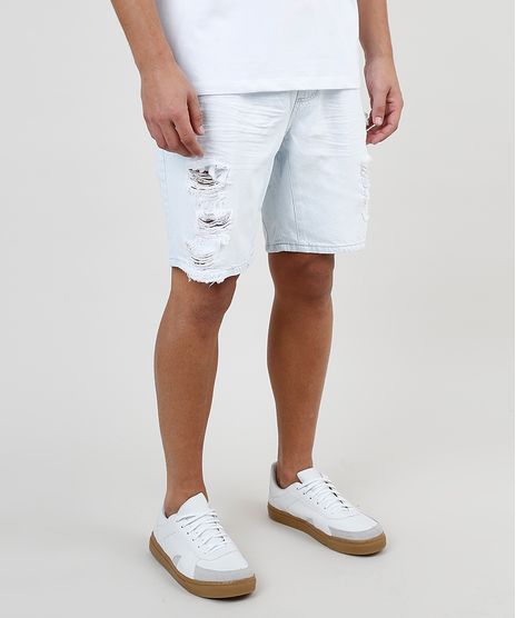Bermuda-Jeans-Masculina-Slim-Destroyed-com-Cordao-e-Bolsos-Azul-Claro-9578295-Azul_Claro_1