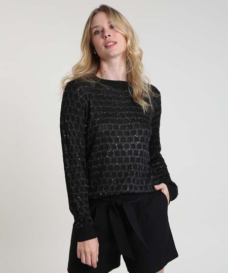 Sueter-Feminino-em-Trico-com-Paetes-Decote-Redondo-Preto-9796411-Preto_1