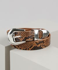 Cinto-Feminino-Estampado-Animal-Print-Cobra-com-Fivela-Western-Caramelo-9551473-Caramelo_1