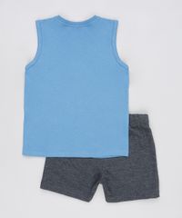 Conjunto-Infantil-de-Regata-Dinossauro-Azul---Bermuda-em-Moletom-Cinza-Mescla-Escuro-9876589-Cinza_Mescla_Escuro_2
