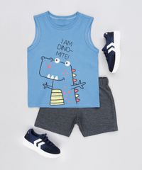 Conjunto-Infantil-de-Regata-Dinossauro-Azul---Bermuda-em-Moletom-Cinza-Mescla-Escuro-9876589-Cinza_Mescla_Escuro_3