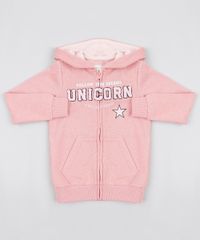 Blusao-Infantil--Unicorn--em-Moletom-Felpado-com-Capuz--Rose-9797517-Rose_1