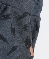 Bermuda-Infantil-Estampada-de-Raios-em-Moletom-Felpado-com-Cordao-e-Bolsos-Cinza-Mescla-Escuro-9898912-Cinza_Mescla_Escuro_3