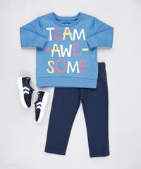 Conjunto-Infantil-de-Blusao--Team-Awesome--Azul---Calca-em-Moletom-Felpado-Azul-Marinho-9876595-Azul_Marinho_3