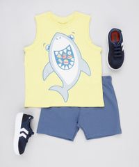 Conjunto-Infantil-de-Regata-Tubarao-Amarela---Bermuda-em-Moletom-Azul-Marinho-9876588-Azul_Marinho_3