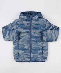 Jaqueta-Puffer-Infantil-Estampada-Camuflada-com-Capuz-e-Bolsos-Azul-9782627-Azul_1