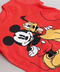 Conjunto-Infantil-Mickey-e-Pluto-de-Camiseta-Manga-Curta-Vermelha---Bermuda-em-Moletom-Vermelha-9876604-Vermelho_4