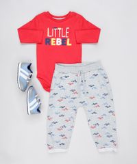 Conjunto-Infantil-de-Body-Manga-Longa-Vermelho---Calca-Estampada-de-Carros-em-Moletom-Cinza-Mescla-9858177-Cinza_Mescla_3